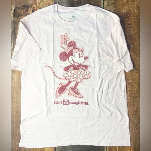 Disney Parks Minnie Mouse T-Shirt. XL. Pink - Picture 1 of 3